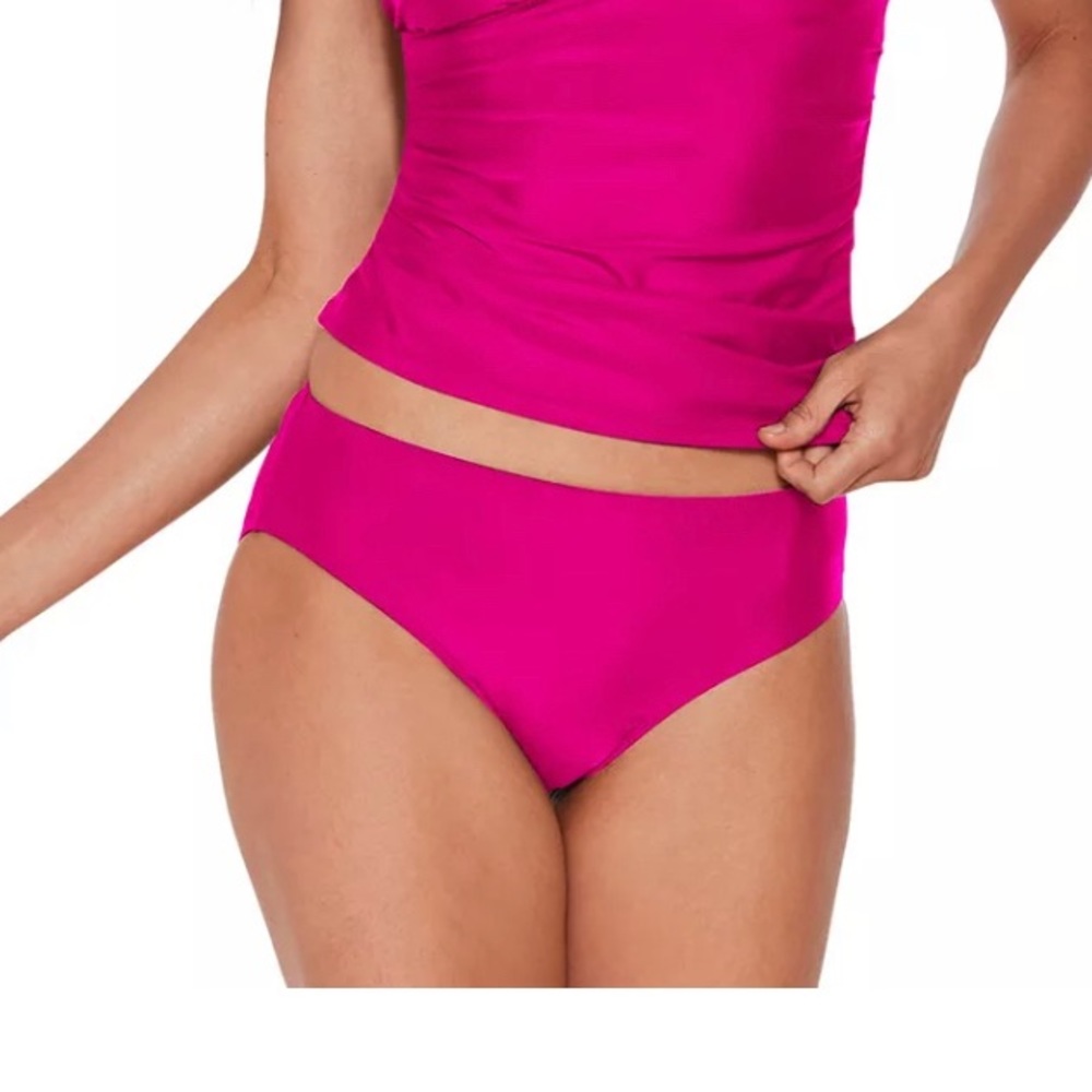 New without Tags K. Jordan Fuchsia Pink Basic Bikini Bottom Only Size Large